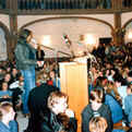 Montagsdemonstration und Diskussion von Brgerrechtlern in der Gethsemane-Kirche, 9.10.1989